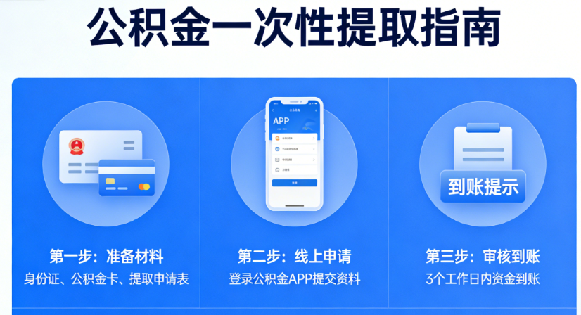 公积金提取合规问答 一次性提取与快速到账实操